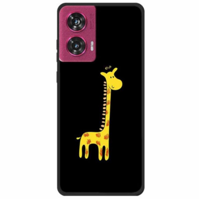 Cover Hoesje Motorola Edge 50 Fusion Telefoonhoesje Girafpatroon