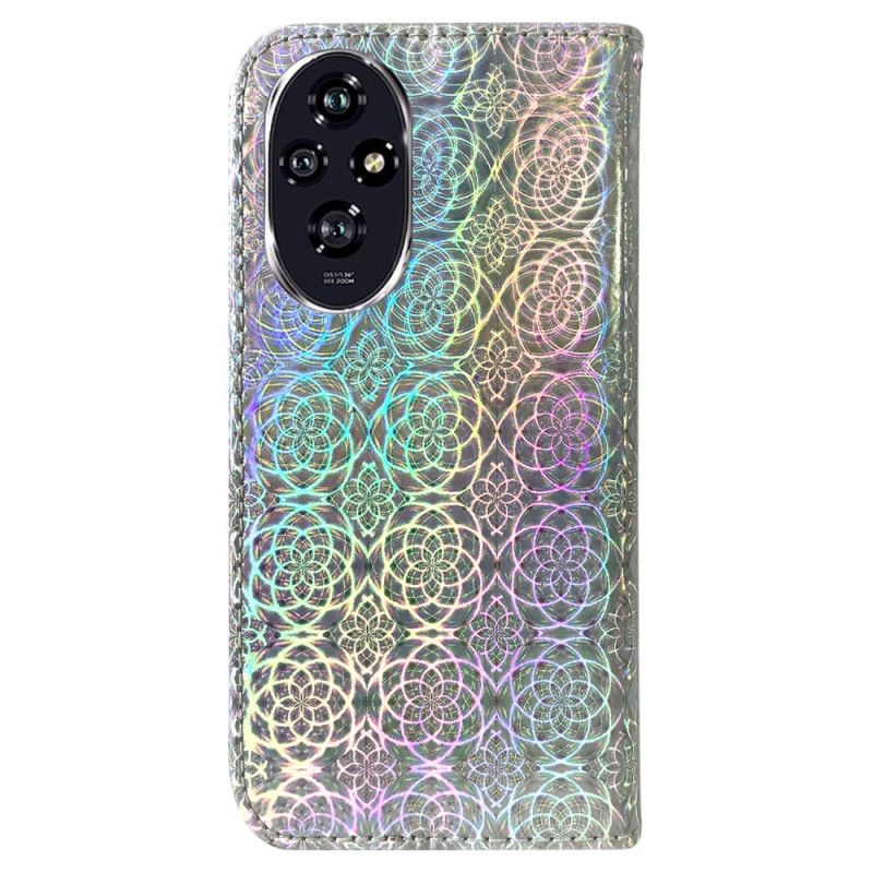 Leren Hoesje Voor Honor 200 Discostijl Met Bandjes