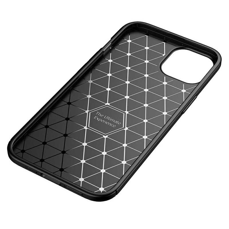 Cover Hoesje iPhone 13 Telefoonhoesje Flexibele Koolstofvezeltextuur