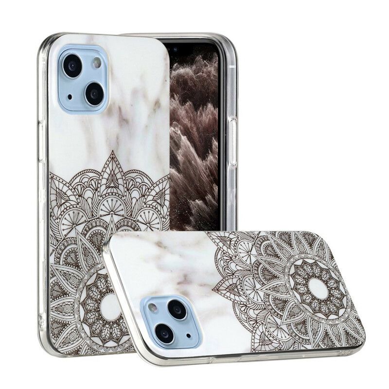 Cover Hoesje iPhone 13 Telefoonhoesje Marmer Geometrieën