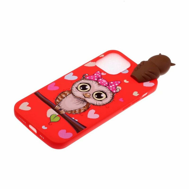 Cover Hoesje iPhone 13 Telefoonhoesje Miss Uil 3d