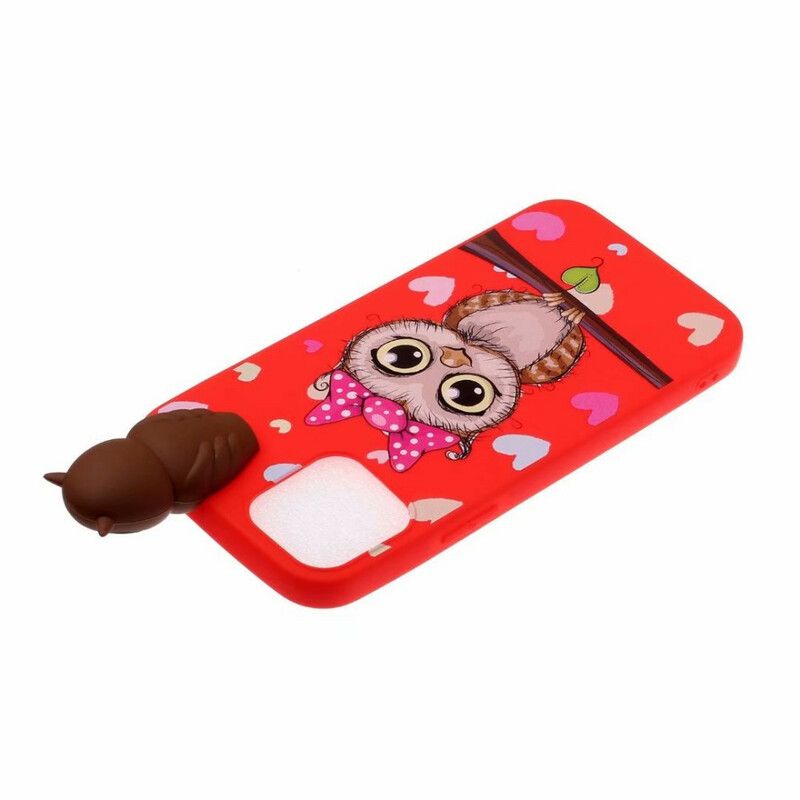 Cover Hoesje iPhone 13 Telefoonhoesje Miss Uil 3d