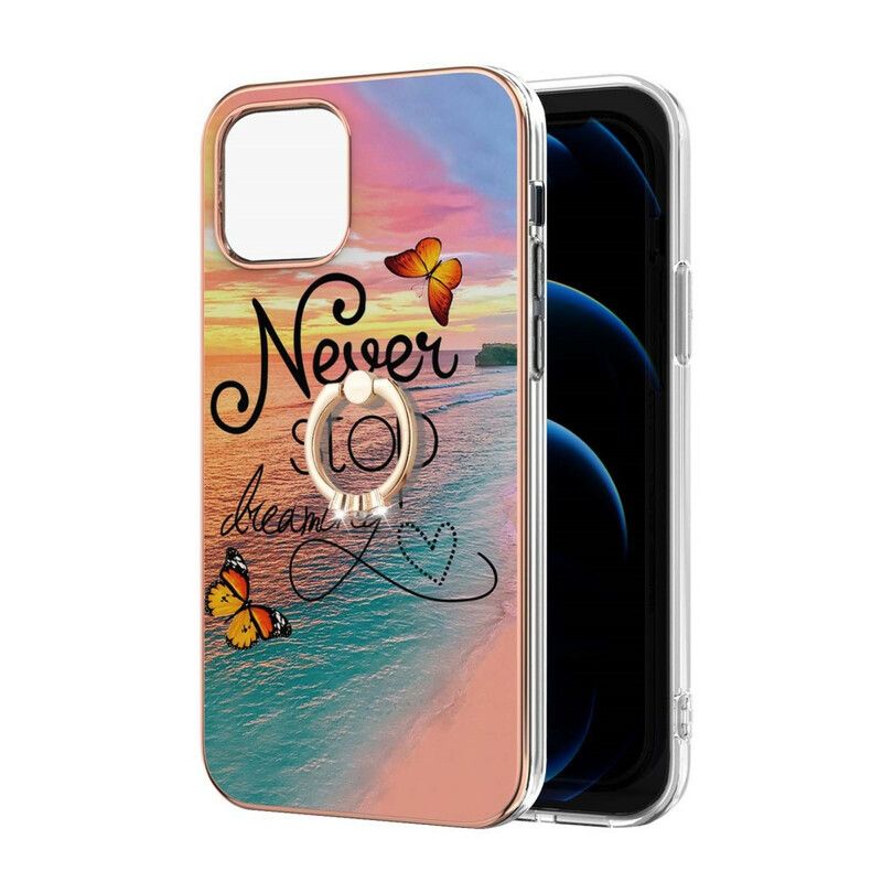 Cover Hoesje iPhone 13 Telefoonhoesje Ringhouder Never Stop Dreaming