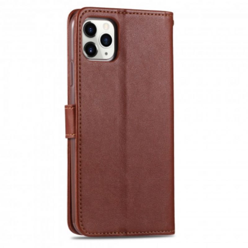 Flip Case Leren iPhone 13 Azns Leereffect