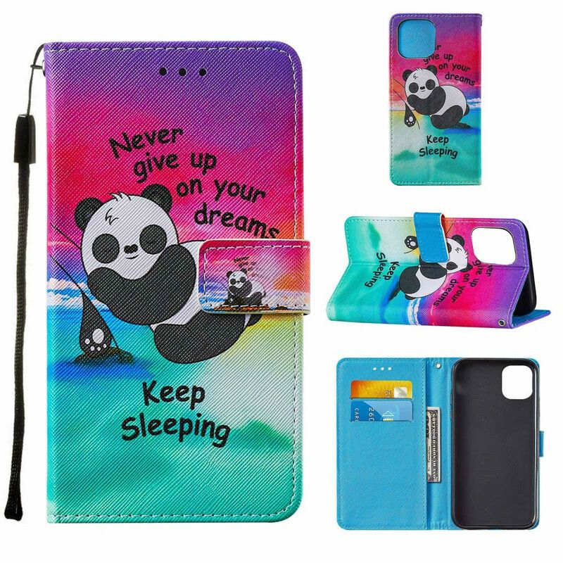 Flip Case Leren iPhone 13 Blijf Slapen