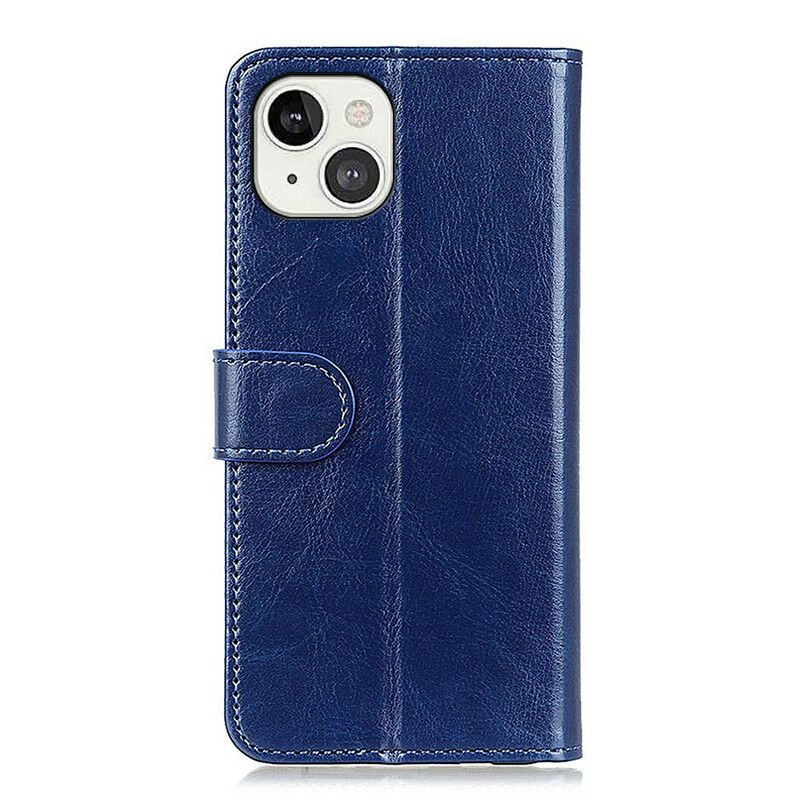 Flip Case Leren iPhone 13 Kunstleer Finesse