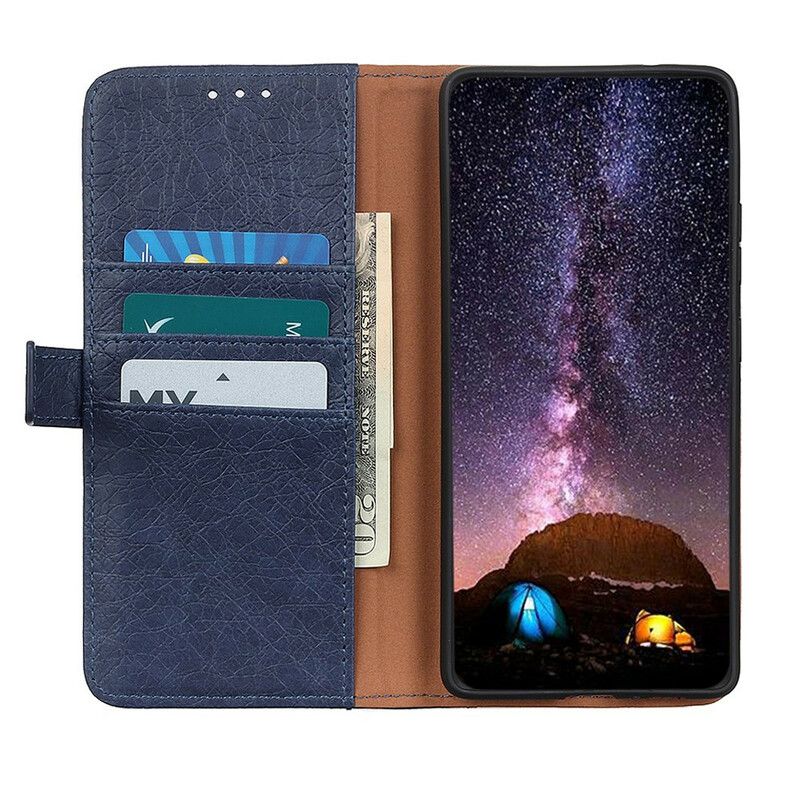 Flip Case Leren iPhone 13 Kunstleer Neushoornstijl