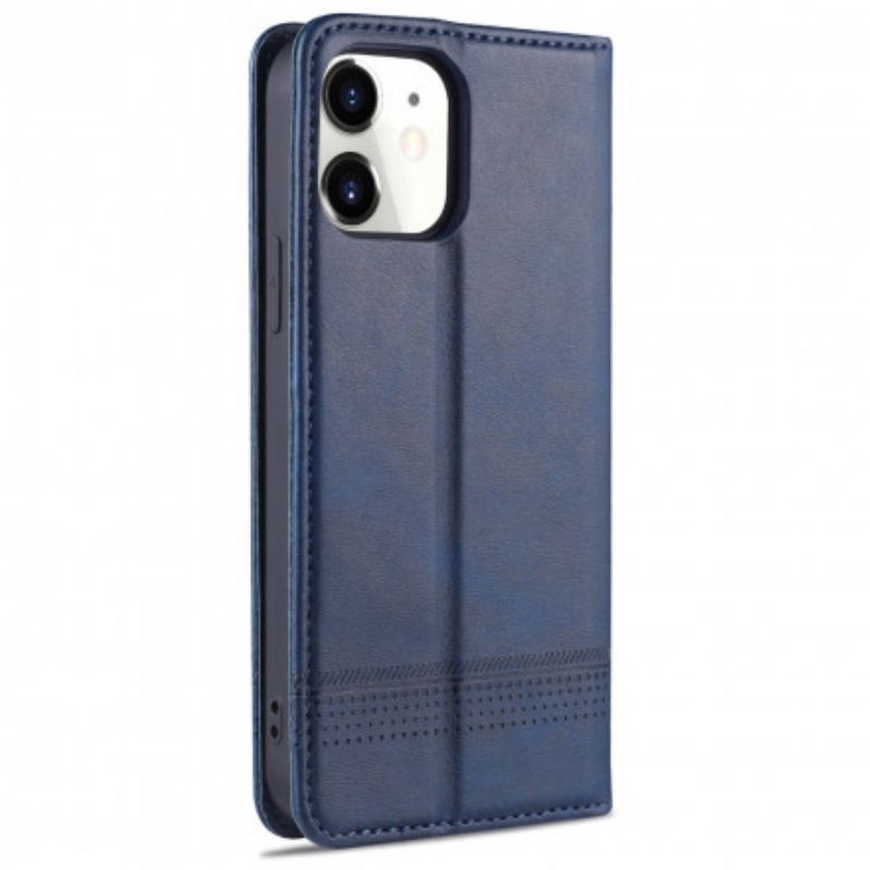 Folio-hoesje iPhone 13 Azns Lederen Stijl Bescherming Hoesje