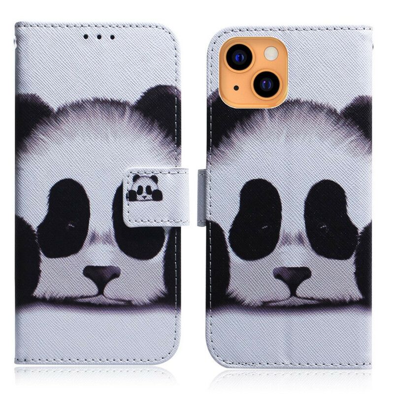 Folio-hoesje iPhone 13 Panda Gezicht