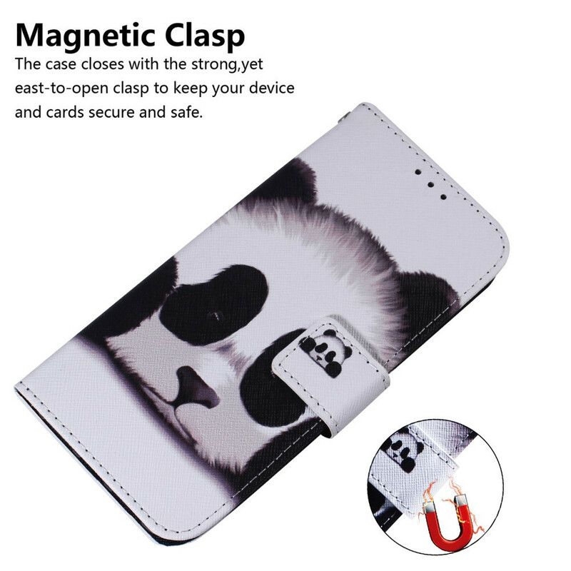 Folio-hoesje iPhone 13 Panda Gezicht