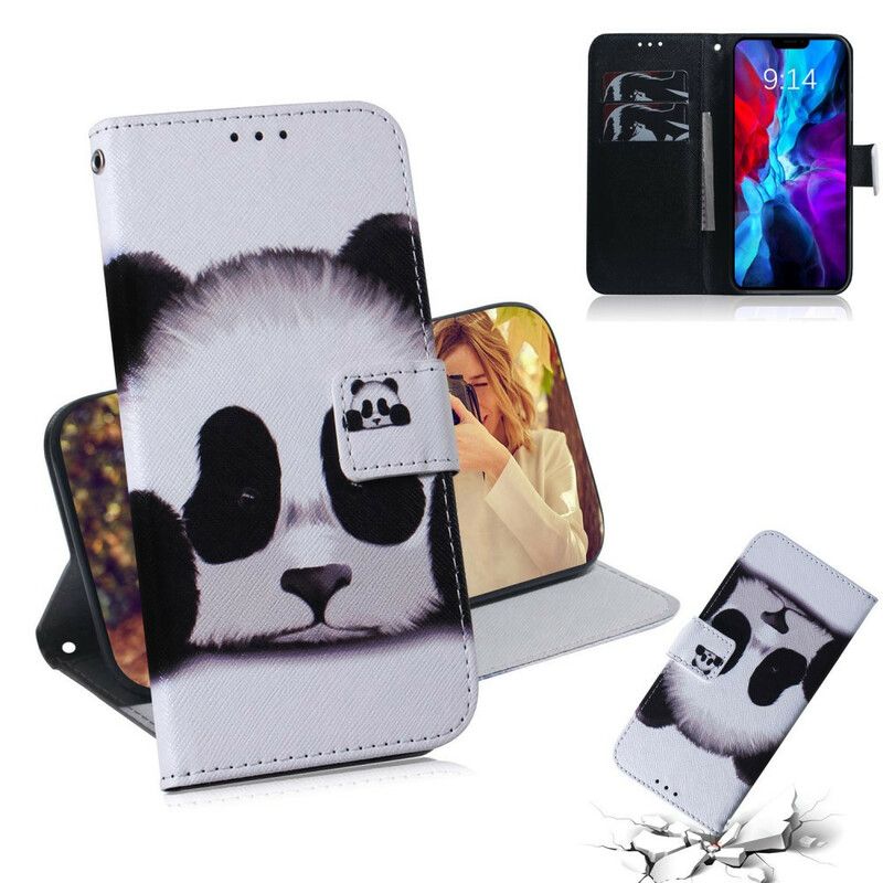 Folio-hoesje iPhone 13 Panda Gezicht