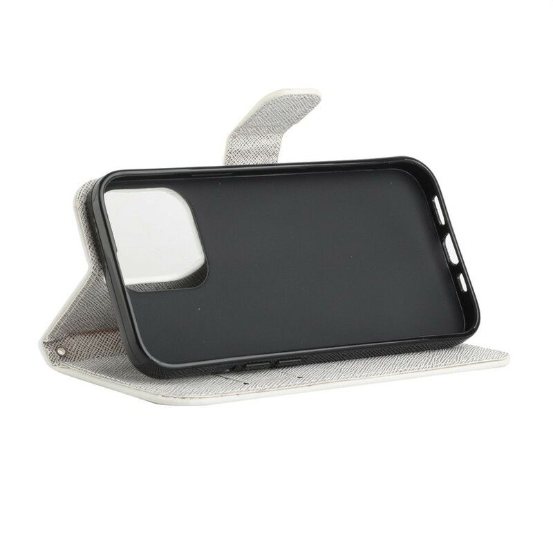 Folio-hoesje iPhone 13 Strappy Libellen