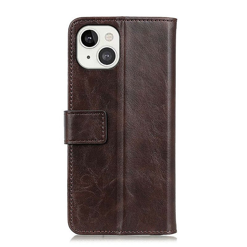 Folio-hoesje iPhone 13 Telefoonhoesje Khazneh Elegantie Leerstijl