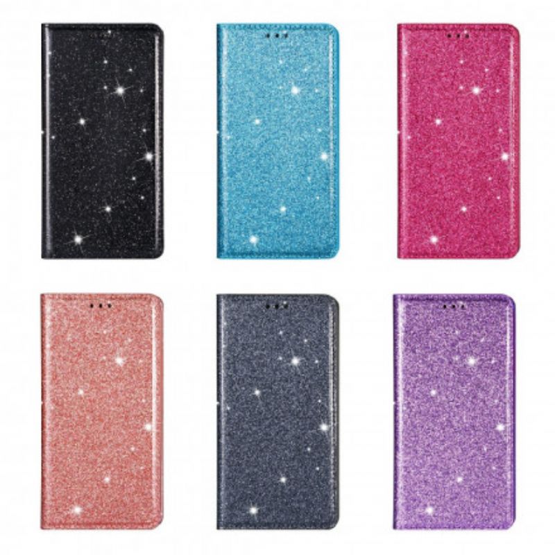 Folio-hoesje Voor iPhone 13 Glitterstijl