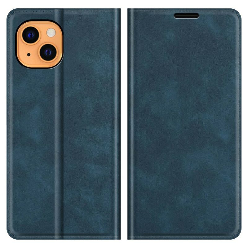 Folio-hoesje Voor iPhone 13 Skin-touch