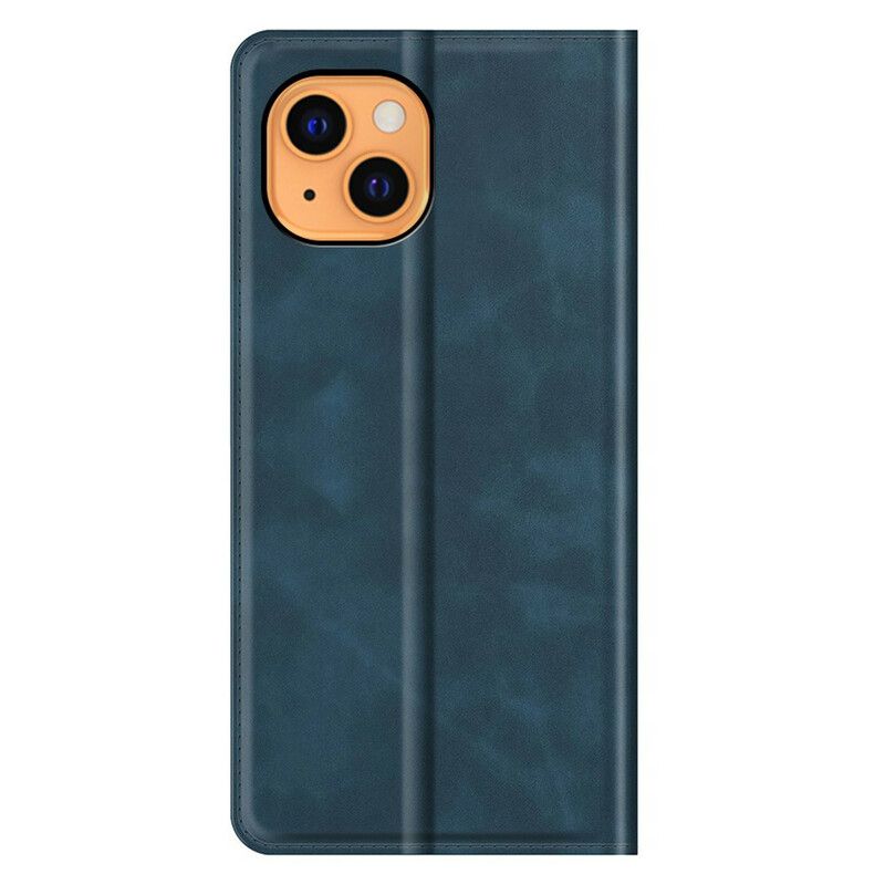 Folio-hoesje Voor iPhone 13 Skin-touch