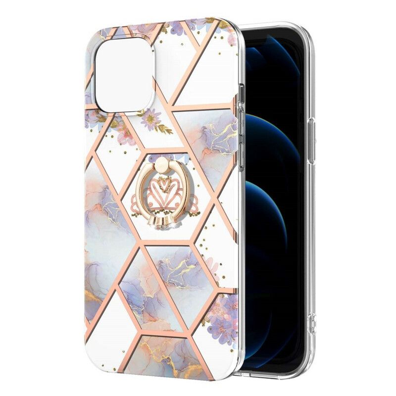 Hoesje iPhone 13 Ringhouder Bloemen Bescherming Hoesje