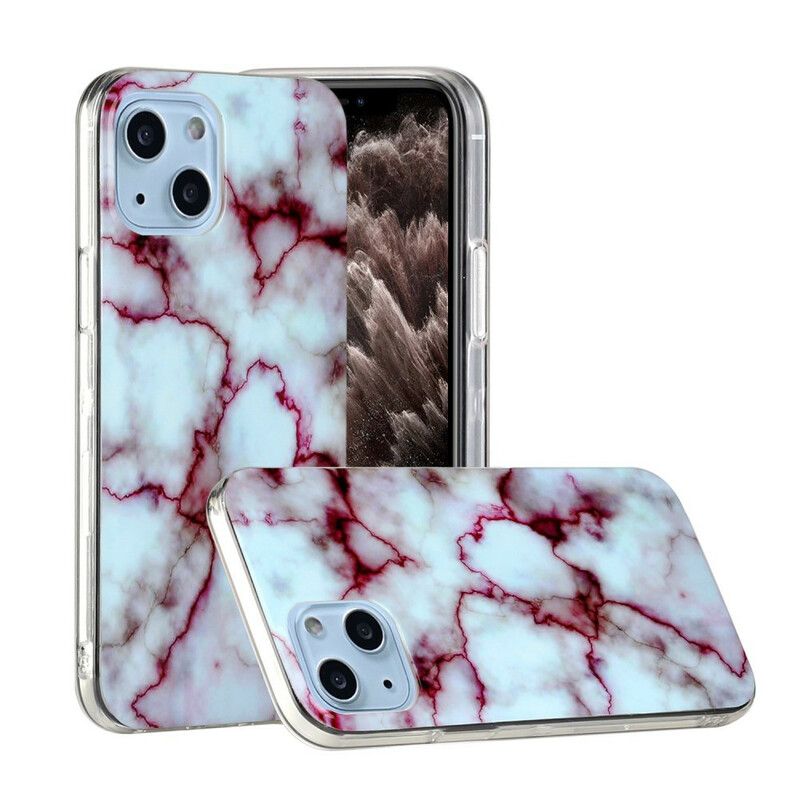 Hoesje iPhone 13 Vereenvoudigd Marmer