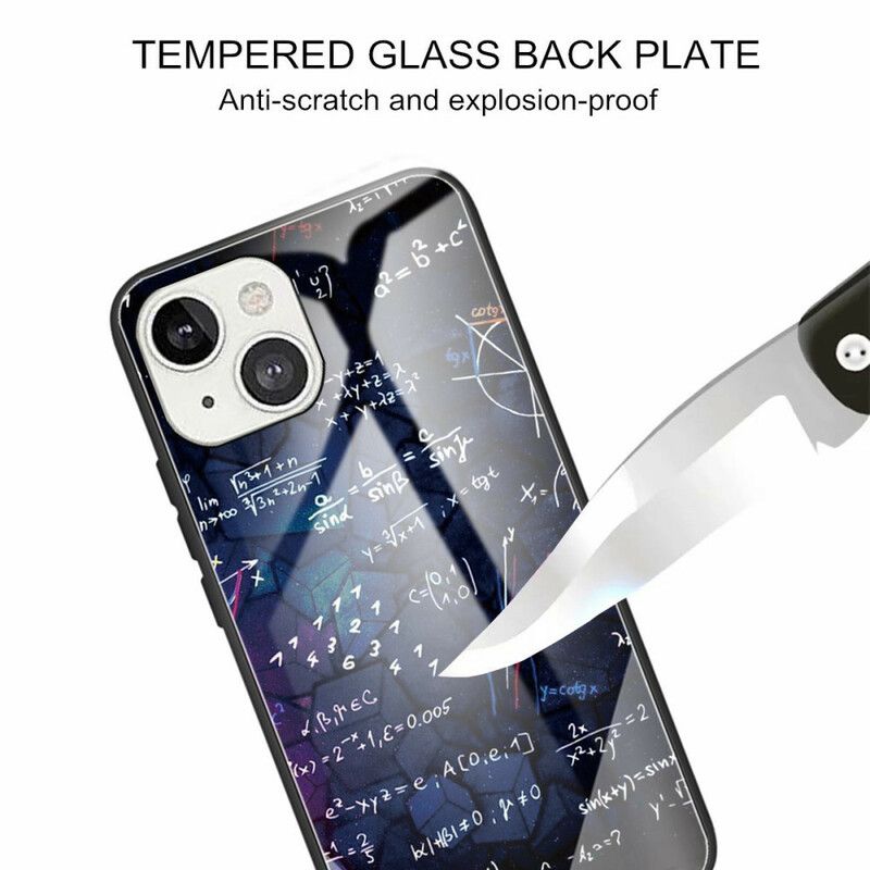 Hoesje iPhone 13 Wiskundige Berekeningen Van Gehard Glas Bescherming Hoesje