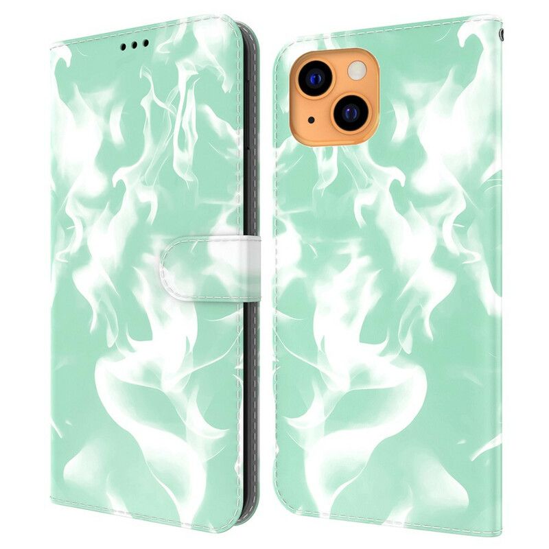 Leren Hoesje iPhone 13 Abstract Patroon Bescherming Hoesje