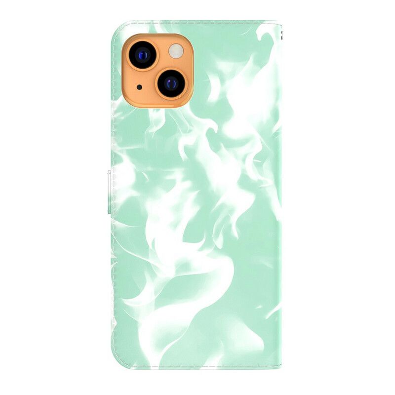 Leren Hoesje iPhone 13 Abstract Patroon Bescherming Hoesje