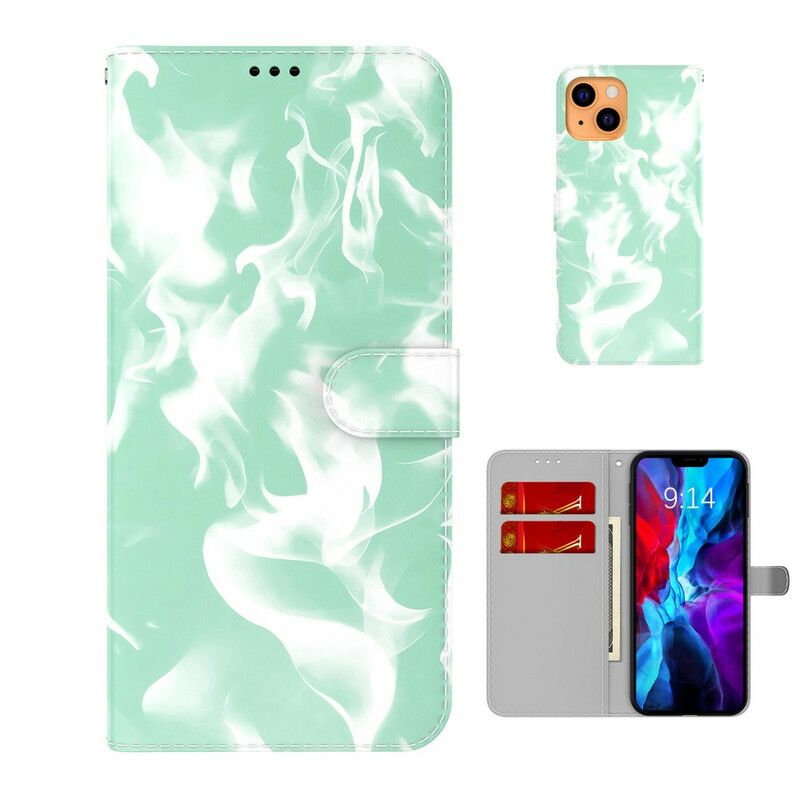 Leren Hoesje iPhone 13 Abstract Patroon Bescherming Hoesje