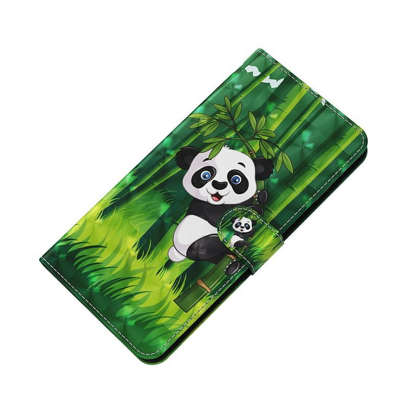 Leren Hoesje iPhone 13 Panda En Bamboe Bescherming Hoesje