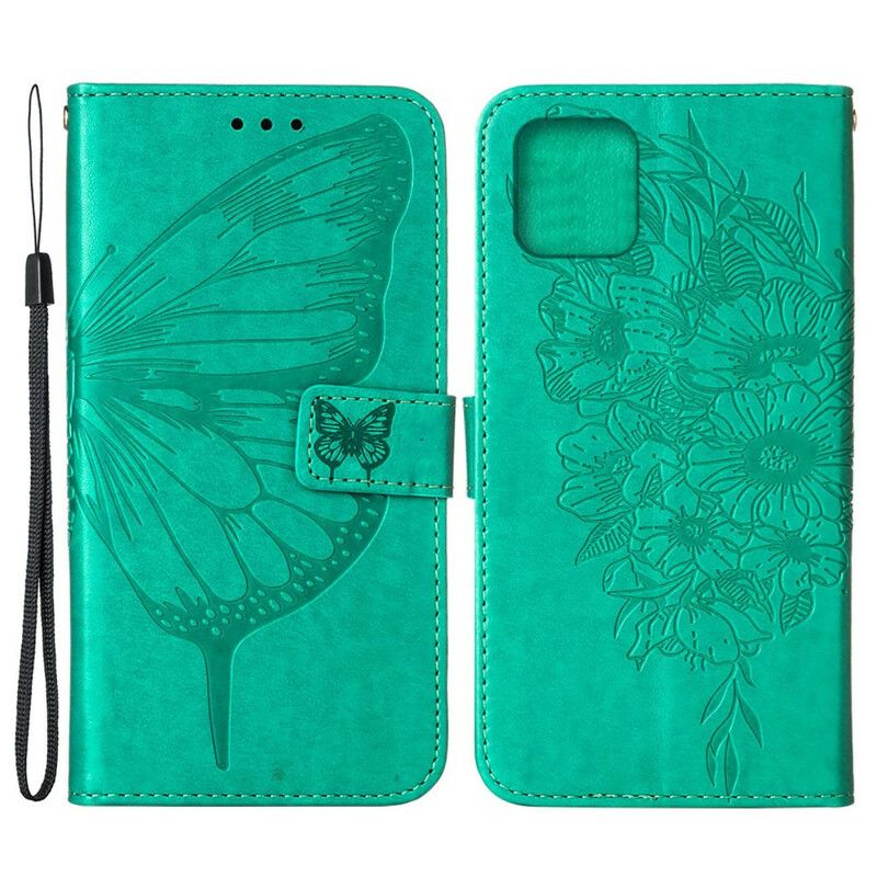 Leren Hoesje iPhone 13 Vlinder Ontwerp