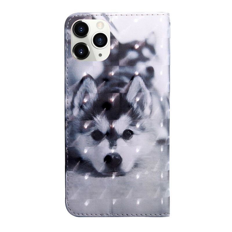 Leren Hoesje Voor iPhone 13 Lichtvlek Gustave De Hond