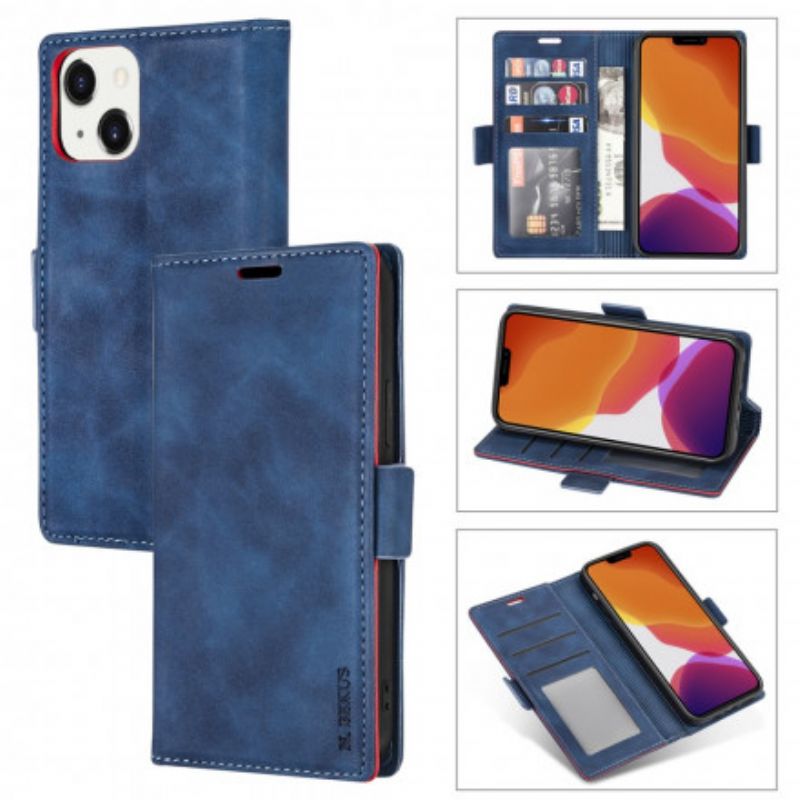 Leren Hoesje Voor iPhone 13 Ln.bekus Leereffect