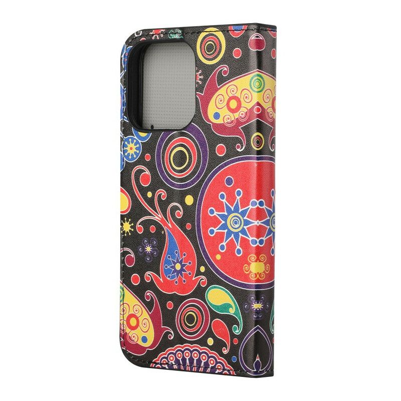 Leren Hoesje Voor iPhone 13 Ontwerp Galaxy