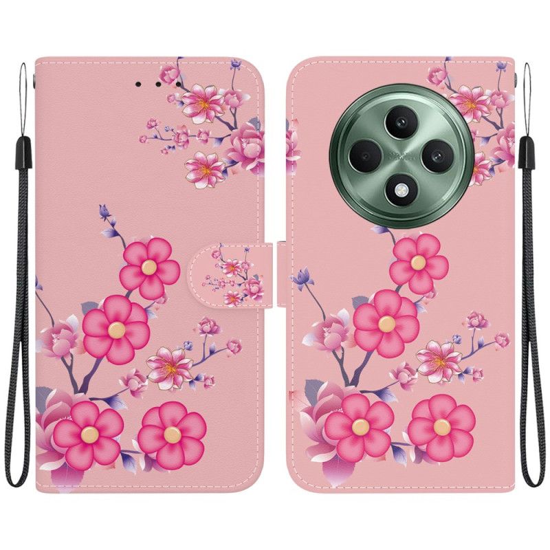 Bescherming Hoesje Oppo Reno 12f 5g Sakura Met Riem