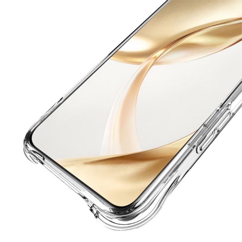 Cover Hoesje Oppo Reno 12f 5g Telefoonhoesje Transparante Golvende Textuur Met Imak-airbag