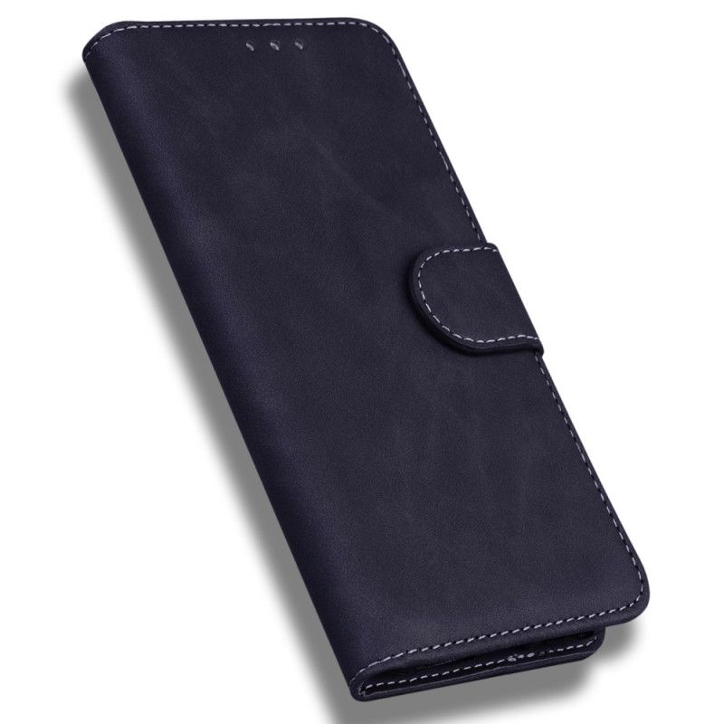 Flip Case Leren Oppo Reno 12f 5g Klassiek Suède-effect