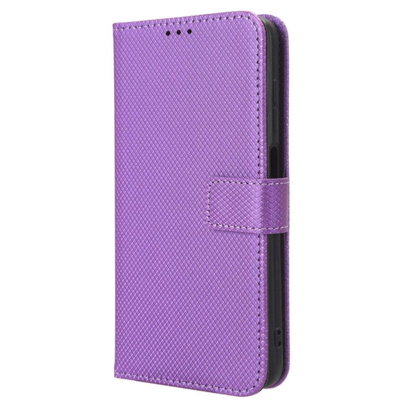 Flip Case Leren Oppo Reno 12f 5g Strappunten