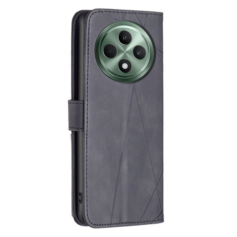 Folio-hoesje Oppo Reno 12f 5g Telefoonhoesje Binfen Kleur Geometrisch Patroon