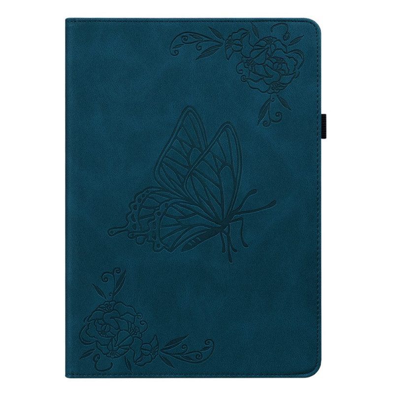 Cover voor Samsung Galaxy Tab A8 (2021) Vlinders Gedrukt Patroon