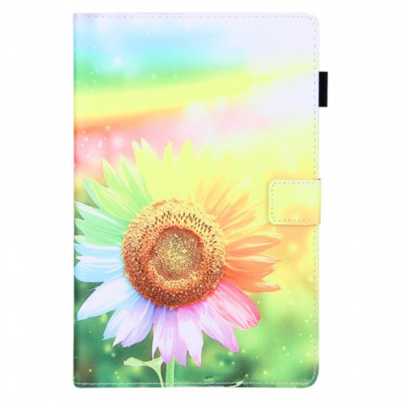 Folio-hoesje voor Samsung Galaxy Tab A8 (2021) Bloemen In De Zon