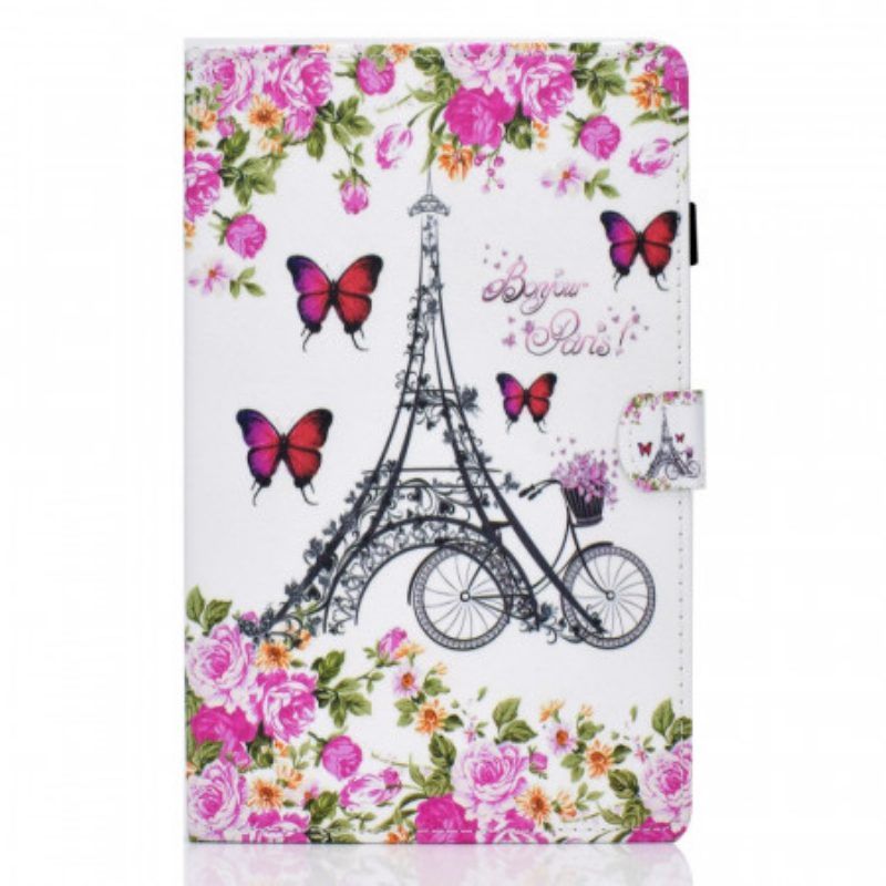 Folio-hoesje voor Samsung Galaxy Tab A8 (2021) Eiffeltoren Fiets