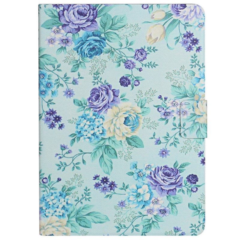 Leren Hoesje voor Samsung Galaxy Tab A8 (2021) Bloemen Bloemen Bloemen