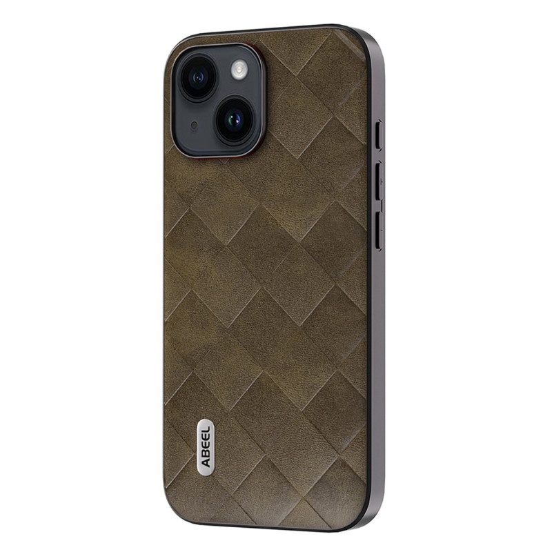 Hoesje voor iPhone 15 Plus Abeel Geweven Stijl