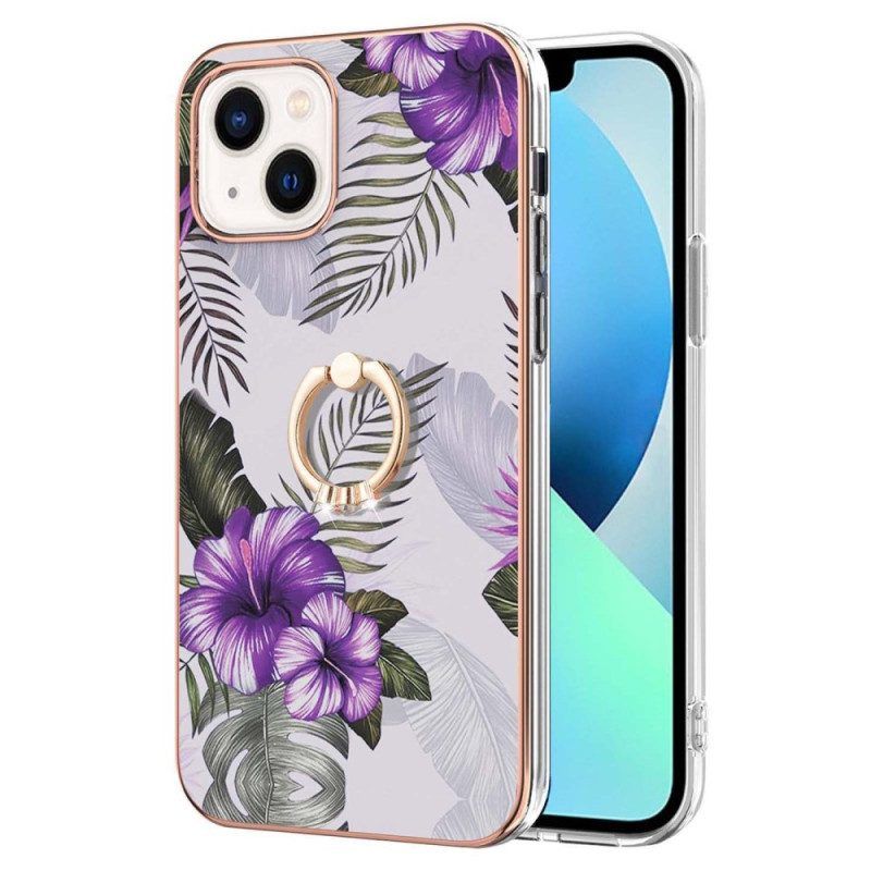 Telefoonhoesje voor iPhone 15 Plus Bloemenringhouder