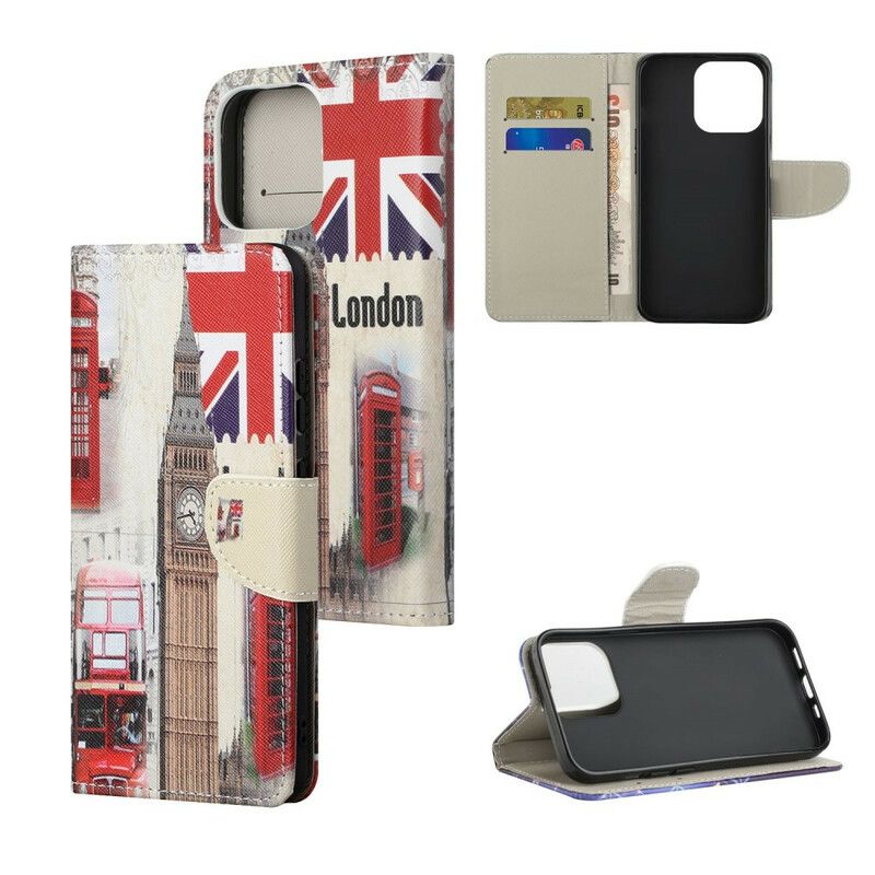 Bescherming Hoesje iPhone 13 Pro Max Londen Leven