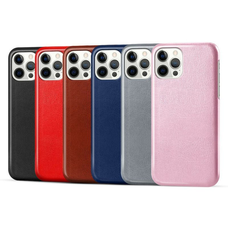 Case Hoesje iPhone 13 Pro Max Telefoonhoesje Ledereffect Ksq