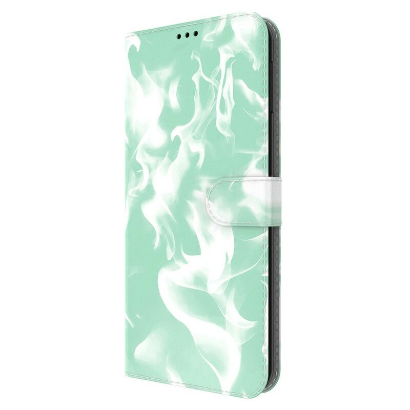 Flip Case Leren iPhone 13 Pro Max Abstract Patroon