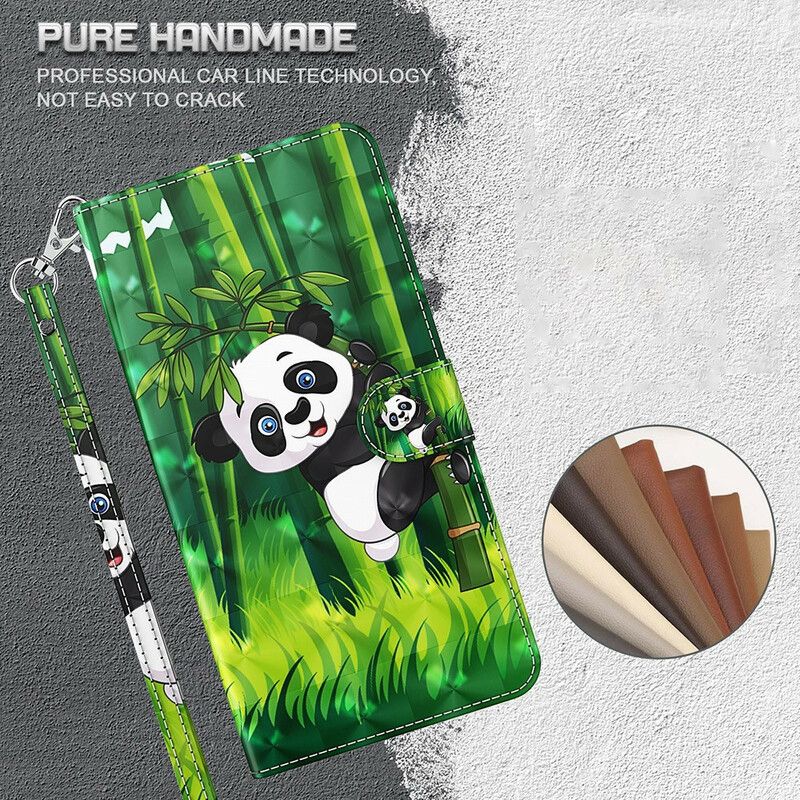 Folio-hoesje iPhone 13 Pro Max Panda En Bamboe