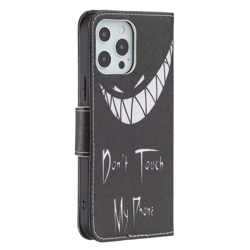 Folio-hoesje iPhone 13 Pro Max Telefoonhoesje Duivel Telefoon