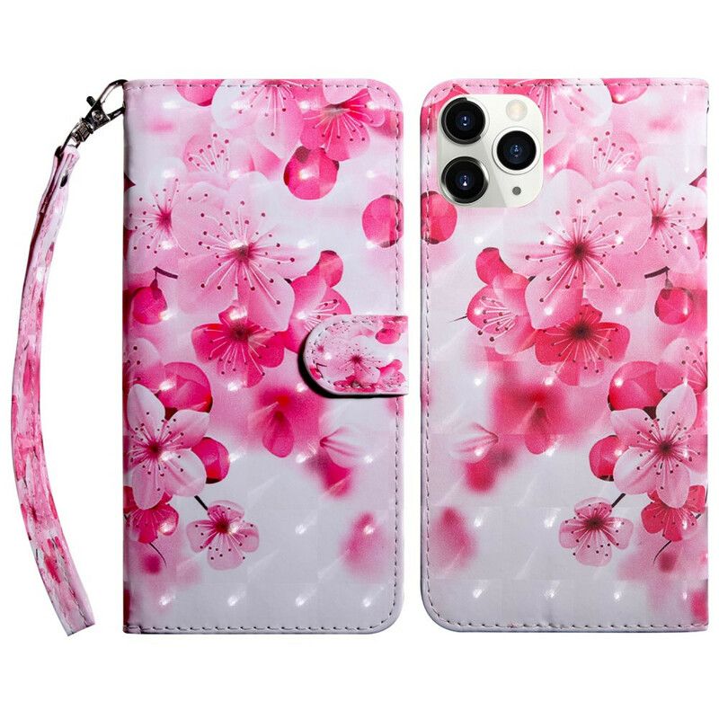 Folio-hoesje iPhone 13 Pro Max Telefoonhoesje Lichtvlek Bloemen Bloesem