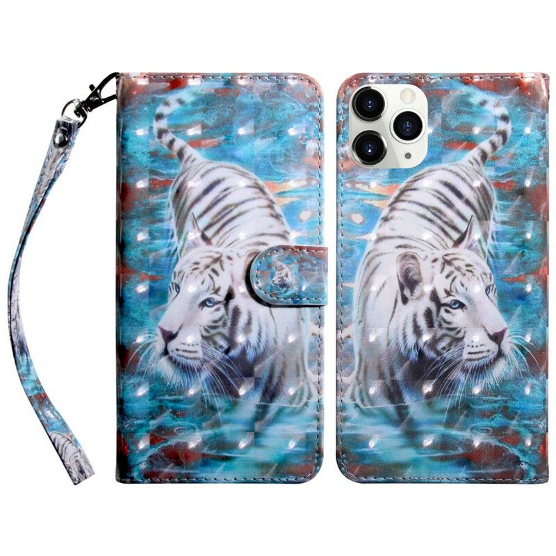 Folio-hoesje iPhone 13 Pro Max Telefoonhoesje Lichtvlek Lucien The Tiger