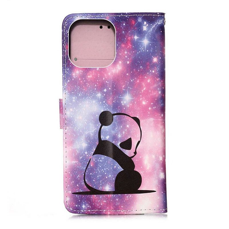 Folio-hoesje iPhone 13 Pro Max Telefoonhoesje Panda Galaxy